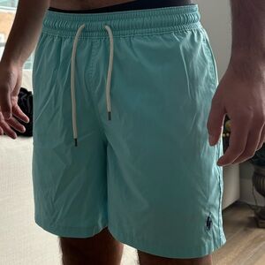 Polo Ralph Lauren Men's Light Blue Swim Trunks